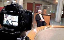 گزارش تصویری از گفتگوی حجت الاسلام والمسلمین صابری سرپرست موزه ملی قرآن کریم با خبرنگار شبکه 3